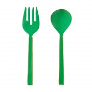 Bonnie and Neil | Enamel Salad Servers | Emerald